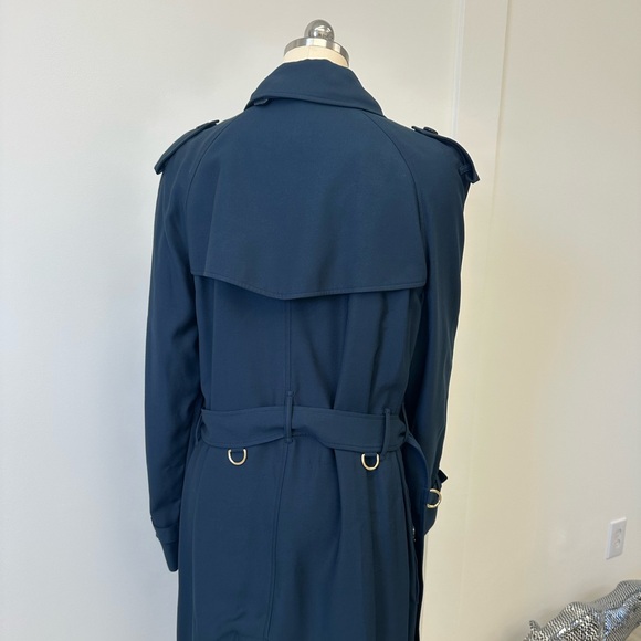 BURBERRY Twill Chain-Link Button Trench Coat - Picture 11 of 14
